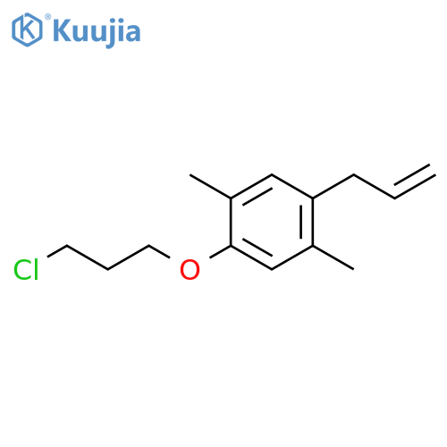 1-(3-chloropropoxy)-2,5-dimethyl-4-(prop-2-en-1-yl)benzene structure