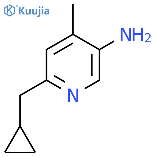 6-(Cyclopropylmethyl)-4-methylpyridin-3-amine structure