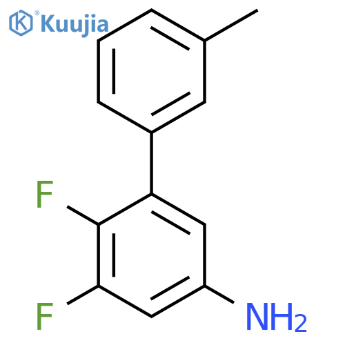 3,4-difluoro-5-(3-methylphenyl)aniline structure