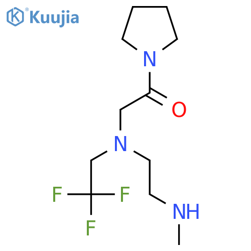 2-{2-(methylamino)ethyl(2,2,2-trifluoroethyl)amino}-1-(pyrrolidin-1-yl)ethan-1-one structure