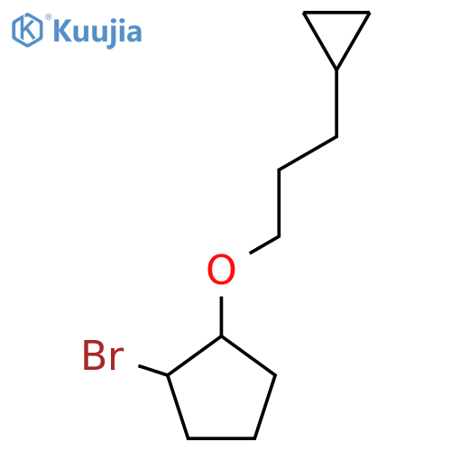 1-bromo-2-(3-cyclopropylpropoxy)cyclopentane structure