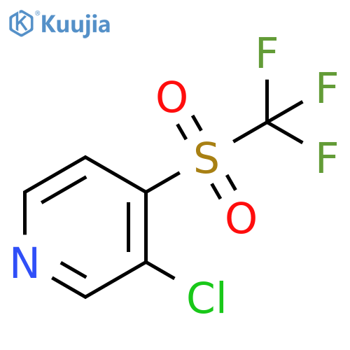 Pyridine, 3-chloro-4-[(trifluoromethyl)sulfonyl]- structure