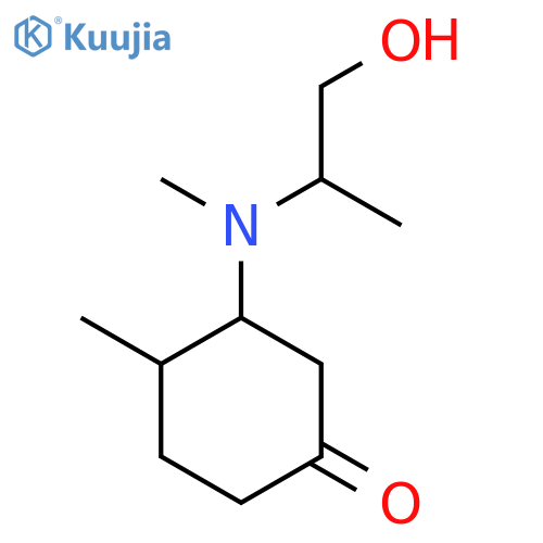 3-[(1-Hydroxypropan-2-yl)(methyl)amino]-4-methylcyclohexan-1-one structure