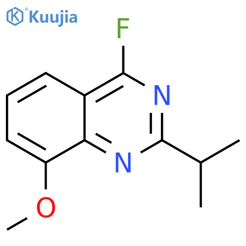 Quinazoline, 4-fluoro-8-methoxy-2-(1-methylethyl)- structure