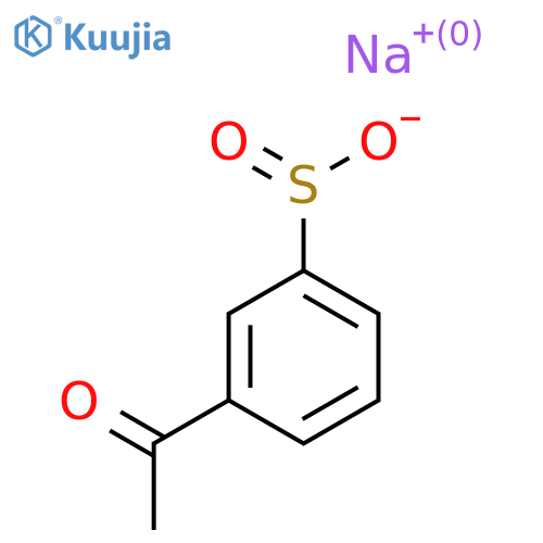 Sodium 3-acetylbenzene-1-sulfinate structure