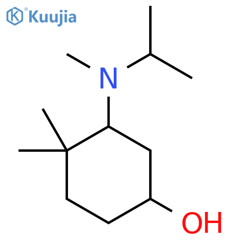 4,4-Dimethyl-3-[methyl(propan-2-yl)amino]cyclohexan-1-ol structure