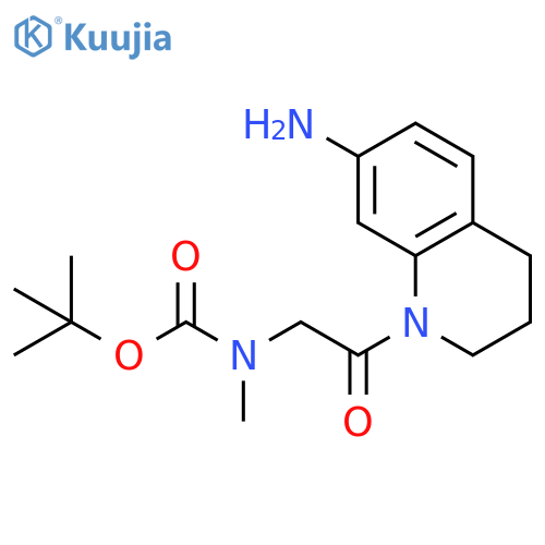 tert-butyl N-[2-(7-amino-1,2,3,4-tetrahydroquinolin-1-yl)-2-oxoethyl]-N-methylcarbamate structure