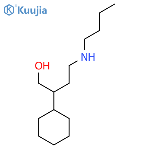 4-(Butylamino)-2-cyclohexylbutan-1-ol structure