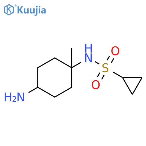 Cyclopropanesulfonamide, N-(4-amino-1-methylcyclohexyl)- structure