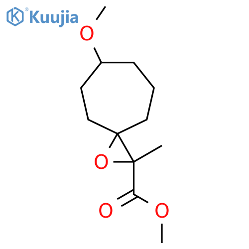 Methyl 6-methoxy-2-methyl-1-oxaspiro[2.6]nonane-2-carboxylate structure