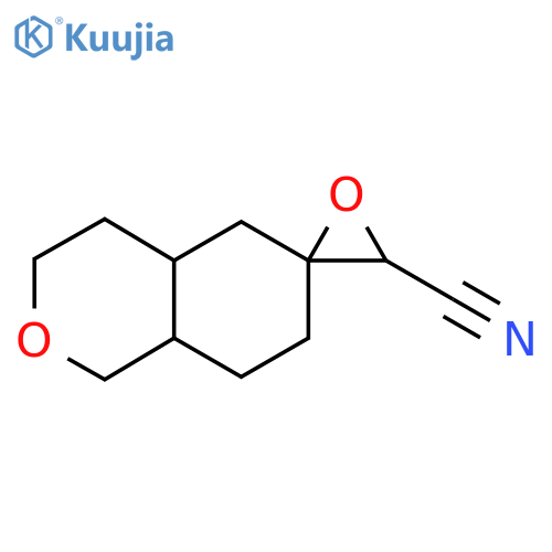 Octahydrospiro[2-benzopyran-6,2'-oxirane]-3'-carbonitrile structure