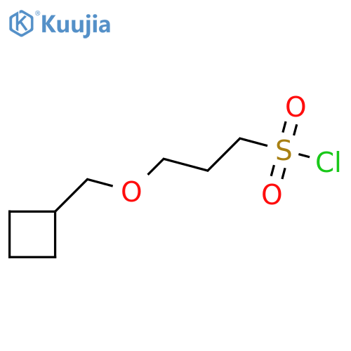 3-(cyclobutylmethoxy)propane-1-sulfonyl chloride structure