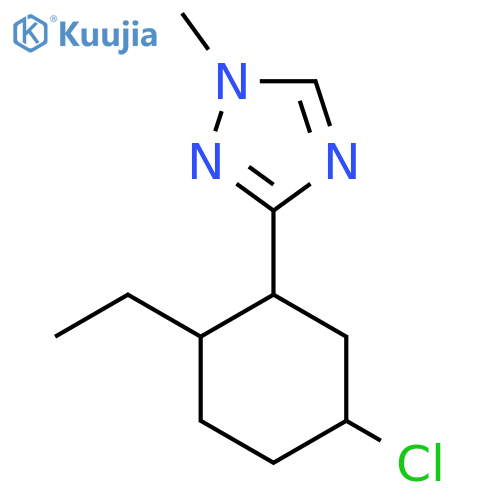 3-(5-chloro-2-ethylcyclohexyl)-1-methyl-1H-1,2,4-triazole structure