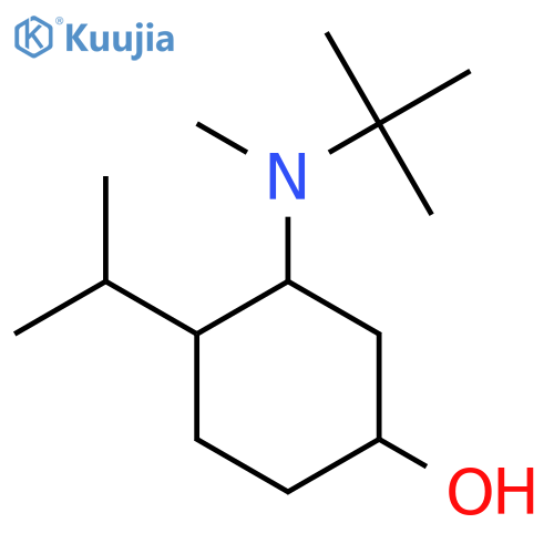3-[Tert-butyl(methyl)amino]-4-(propan-2-yl)cyclohexan-1-ol structure