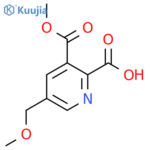 3-(methoxycarbonyl)-5-(methoxymethyl)pyridine-2-carboxylic acid structure