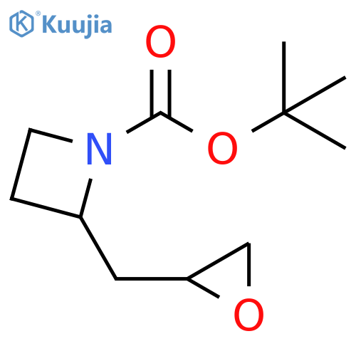 1-Azetidinecarboxylic acid, 2-(2-oxiranylmethyl)-, 1,1-dimethylethyl ester structure