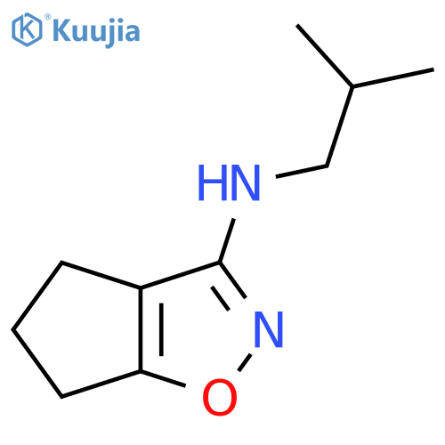 N-(2-methylpropyl)-4H,5H,6H-cyclopenta[d][1,2]oxazol-3-amine structure