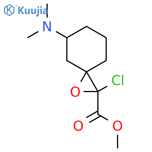 Methyl 2-chloro-5-(dimethylamino)-1-oxaspiro[2.5]octane-2-carboxylate structure