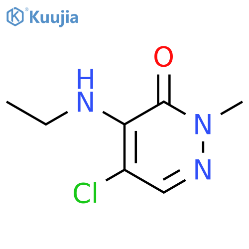 3(2H)-Pyridazinone, 5-chloro-4-(ethylamino)-2-methyl- structure