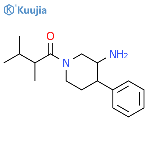 1-Butanone, 1-(3-amino-4-phenyl-1-piperidinyl)-2,3-dimethyl- structure