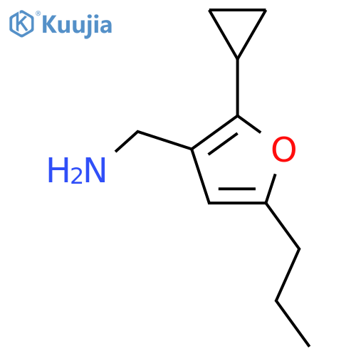 (2-Cyclopropyl-5-propylfuran-3-yl)methanamine structure