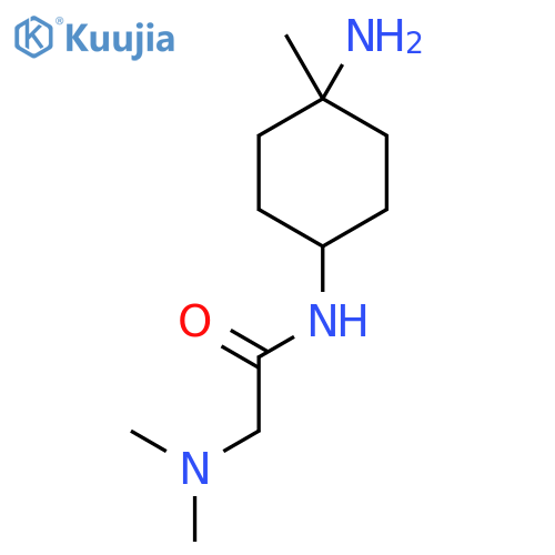 N-(4-amino-4-methylcyclohexyl)-2-(dimethylamino)acetamide structure