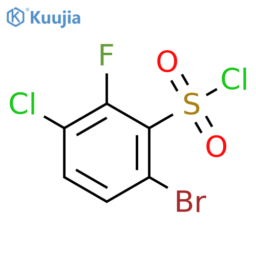Benzenesulfonyl chloride, 6-bromo-3-chloro-2-fluoro- structure