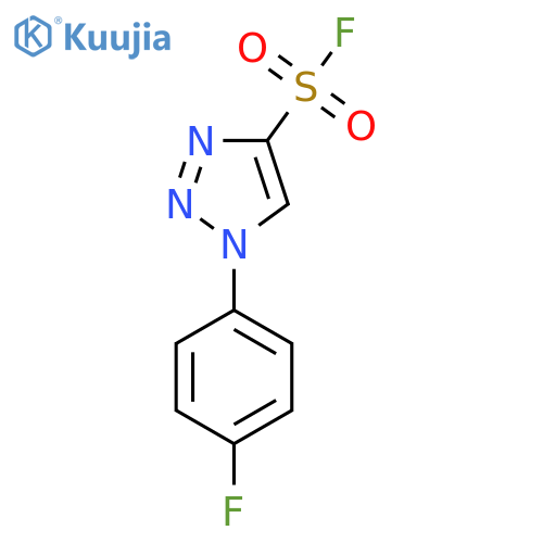1-(4-fluorophenyl)-1H-1,2,3-triazole-4-sulfonyl fluoride structure