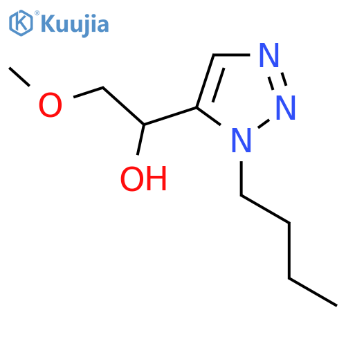 1-(1-butyl-1H-1,2,3-triazol-5-yl)-2-methoxyethan-1-ol structure
