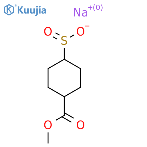 Sodium 4-(methoxycarbonyl)cyclohexane-1-sulfinate structure