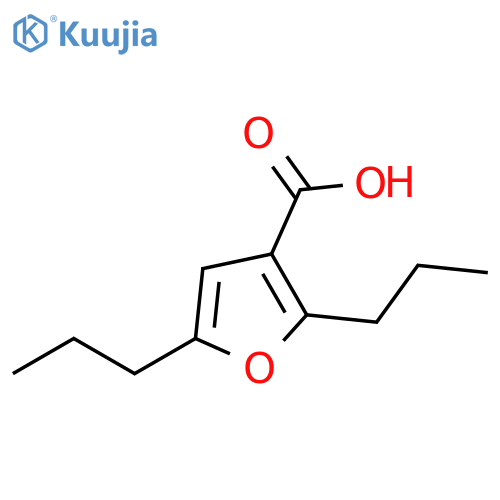 3-Furancarboxylic acid, 2,5-dipropyl- structure