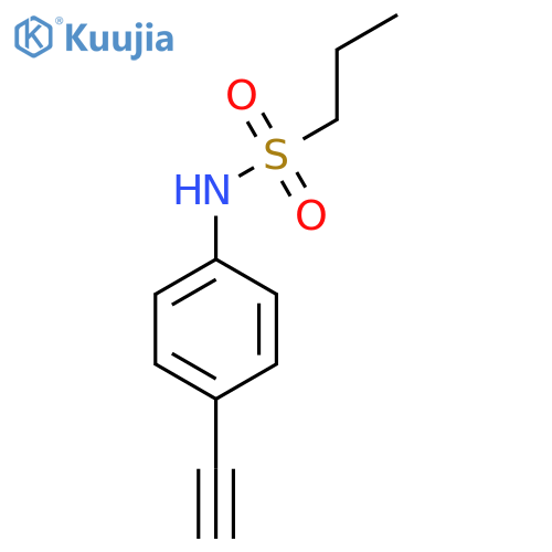 N-(4-ethynylphenyl)propane-1-sulfonamide structure