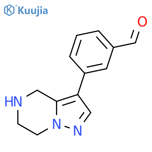 3-{4H,5H,6H,7H-pyrazolo[1,5-a]pyrazin-3-yl}benzaldehyde structure