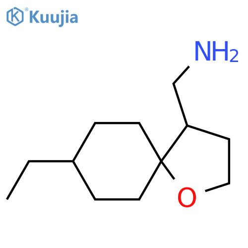 {8-Ethyl-1-oxaspiro[4.5]decan-4-yl}methanamine structure