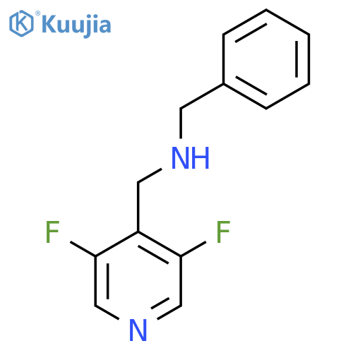 N-[(3,5-difluoropyridin-4-yl)methyl]-1-phenylmethanamine structure