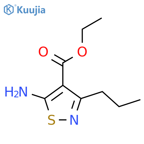 Ethyl 5-amino-3-propyl-1,2-thiazole-4-carboxylate structure
