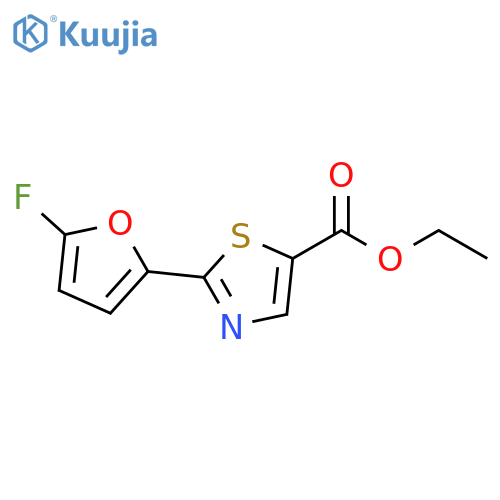 5-Thiazolecarboxylic acid, 2-(5-fluoro-2-furanyl)-, ethyl ester structure