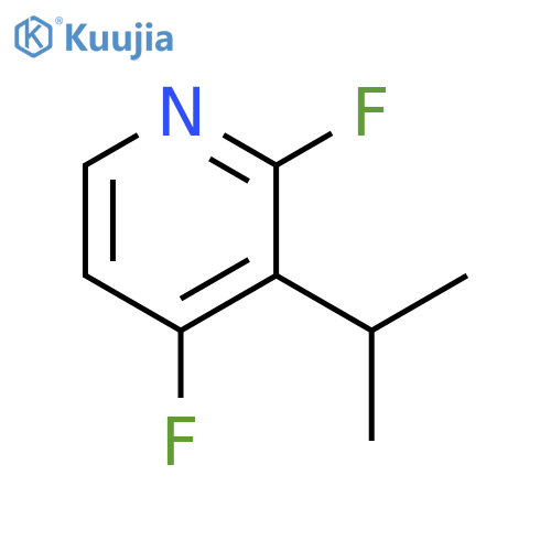 Pyridine, 2,4-difluoro-3-(1-methylethyl)- structure