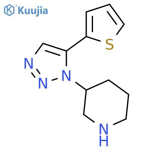 Piperidine, 3-[5-(2-thienyl)-1H-1,2,3-triazol-1-yl]- structure