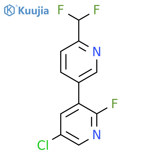 5-chloro-3-6-(difluoromethyl)pyridin-3-yl-2-fluoropyridine structure