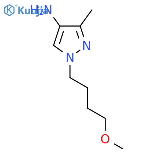 1-(4-methoxybutyl)-3-methyl-1H-pyrazol-4-amine structure