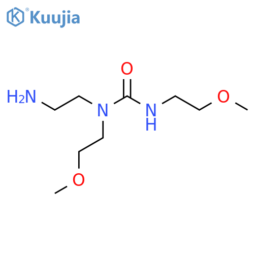 3-(2-aminoethyl)-1,3-bis(2-methoxyethyl)urea structure