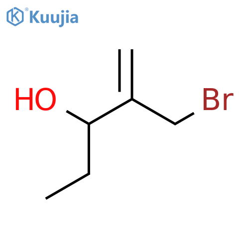 2-(Bromomethyl)pent-1-en-3-ol structure