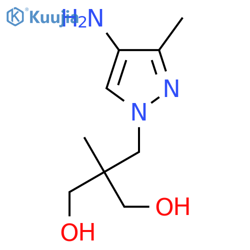 2-(4-amino-3-methyl-1H-pyrazol-1-yl)methyl-2-methylpropane-1,3-diol structure