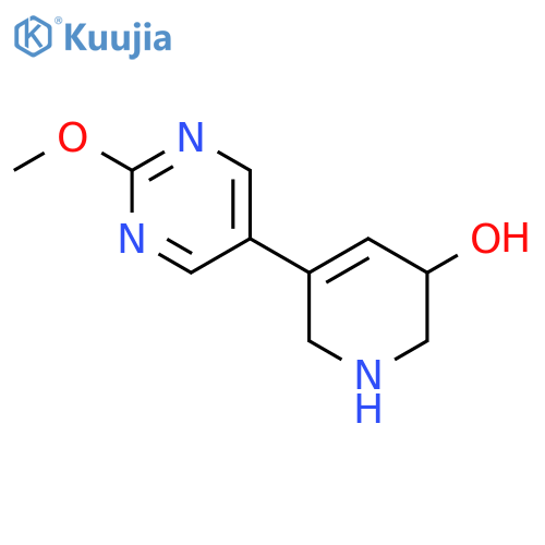 5-(2-Methoxypyrimidin-5-yl)-1,2,3,6-tetrahydropyridin-3-ol structure