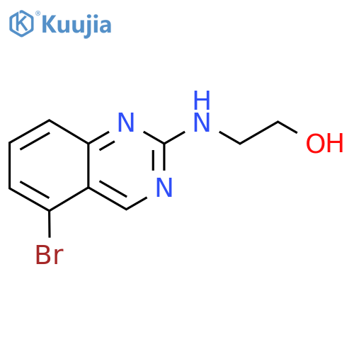 2-[(5-Bromoquinazolin-2-yl)amino]ethan-1-ol structure