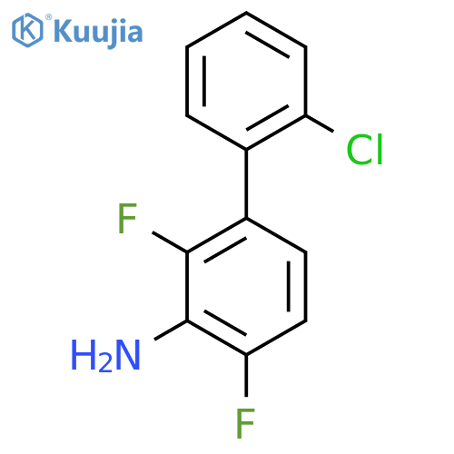 3-(2-Chlorophenyl)-2,6-difluoroaniline structure