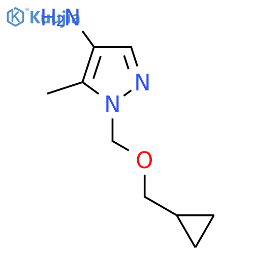 1-(cyclopropylmethoxy)methyl-5-methyl-1H-pyrazol-4-amine structure