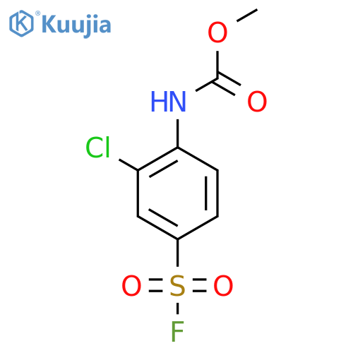 methyl N-[2-chloro-4-(fluorosulfonyl)phenyl]carbamate structure