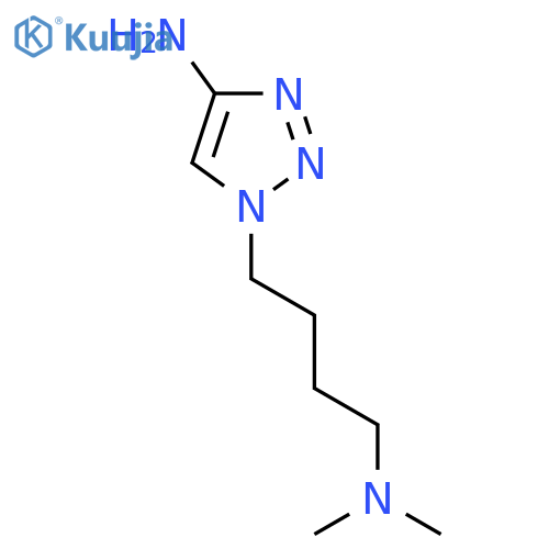 1-4-(dimethylamino)butyl-1H-1,2,3-triazol-4-amine structure